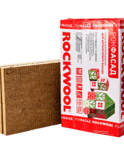 ROCKWOOL (Роквул) РокФасад 1000*600*50мм. (2,4м2=0,12м3) (115 кг/ м3, 4 плиты)